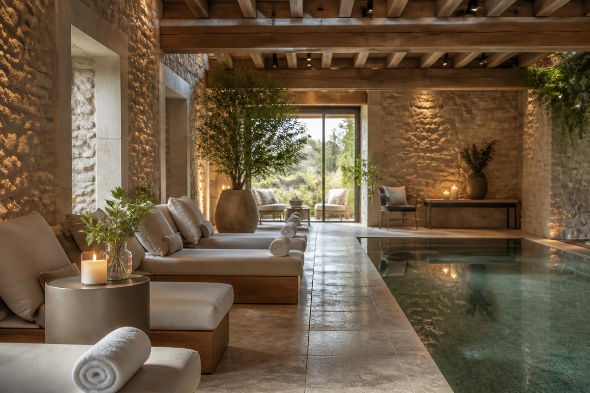 Interior of Premium Spa and Wellness Retreat, a spa sold by BuyMySalon in Gloucestershire